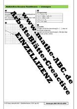 Lade das Bild in den Galerie-Viewer, ABC-DE-LFNS - AB Nullstellen linearer Funktionen