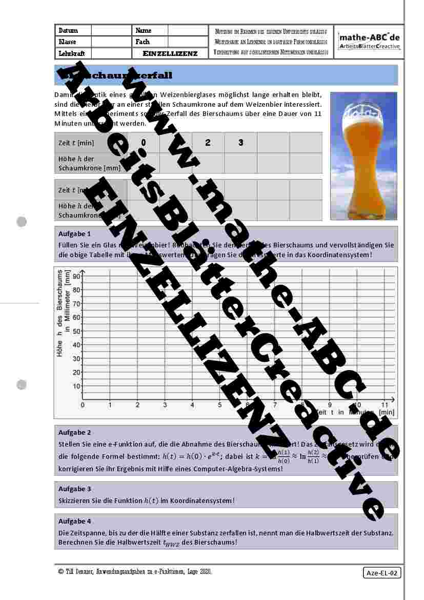 Aze-02 - AB Bierschaumzerfall